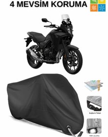 Resim AutoEN HONDA NX500 DAYANIKLI KİLİT UYUMLU SU GEÇİRMEZ MOTOSİKLET BRANDASI-SİYAH 