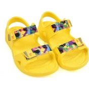 Resim Kız Çoçuk Kaymaz Taban Havuz Plaj Sandalet Sarı 