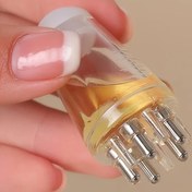 Resim 1/2 adet Saç Masajı Tarama Ucu - Kan Dolaşımı ve Saç Büyümesi için 10-15 İğneli El Tipi Saç Büyümesi Çözümü Rulo Top, Normal Saçlar için Seyahat Dostu Saç Bakım Aracı, Saç Büyümesi için Saç Masajı Aracı 