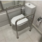 Resim Dekosan Engelli Klozet Yanı Tutunma Barı Gri 
