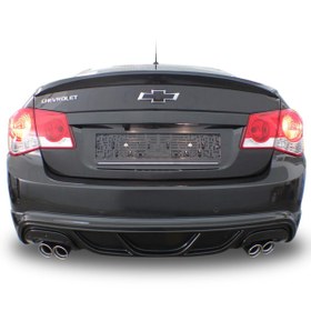 Resim Chevrolet Cruze Sedan (2009 - 2013) Arka Tampon Eki - Difüzör (Plastik) 