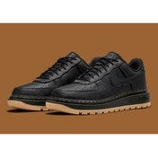 Resim Nike Air Force 1 Luxe Siyah Renk Erkek Sneaker Ayakkabısı 