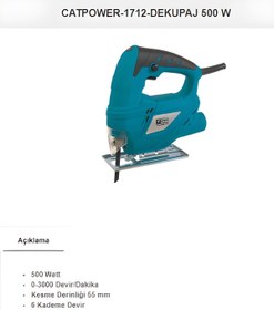 Resim Cat Power 1712 DEKUPAJ 500W 