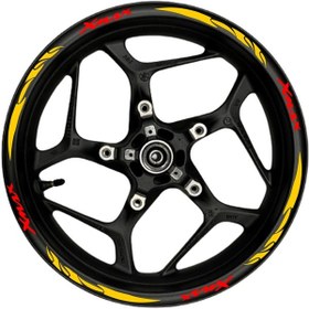 Resim Xmax Kırmızı Yazılı Turuncu Reflektif Pençe Şeritli 002 