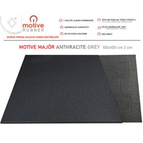 Resim motive rubber Soğuk Pres Majör Antresit Grey 100x100cm Profesyonel Aşınmazlık Garantili Soğuk Pres Kauçuk Zemin 