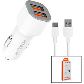 Resim Type-c - Kablolu Oto - Araç Çakmaklık Şarj Başlık Set 15.5w - 1mt Kablo Hy-x46 4741 