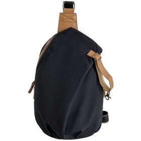 Resim Pazly Tekomuzlu Çapraz Vücut Bisiklet Çantası - Spor Kanvas Göğüs Çantası Siyah Siyah 