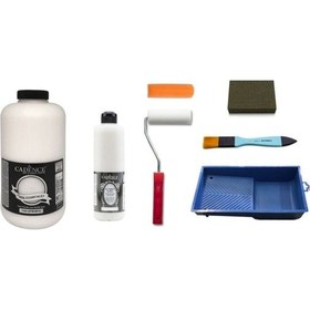 Resim Cadence Boya Cadence 2 Litre Antik Beyaz Boya 500Ml Ultimate Glaz 