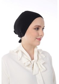 Resim Dilnuvar Dikişli Penye Bone Siyah 