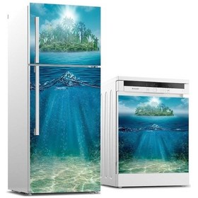 Resim Buzdolabı Ve Bulaşık Makinası Beyaz Eşya Sticker Kaplama Su Altı (498531130) 