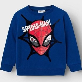 Resim Name It Spiderman Mavi Erkek Çocuk Sweatshirt 13221195 001 Mavi 