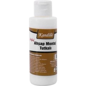 Resim Kandillo Şeffaf Ahşap Montaj Tutkalı 100 gr Ağaç Ahşap Mdf Parke Yapıştırıcı Tutkal 