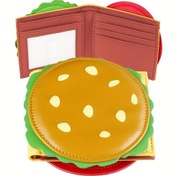 Resim Sevimli Kadın Cüzdanı, Tasarımcı Erkek Kimlik Kartı Tutucu - Burger Şeklinde 