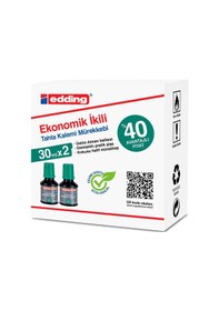 Resim EDDING BEYAZ TAHTA MÜREKKEBİ 30 ML E-BT30 YEŞİL 2 Lİ 