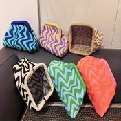 Resim 1 adet Canlı Desenli Zigzag Desenli Makyaj Çantası - Taşınabilir Kozmetik Organizatör Çantası, Kadınlar İçin Elde Taşınabilir Çanta, Seyahat ve Kişisel Bakım Depolama İçin İdeal, Polyester Malzeme, Non, Unlined İç, Seyahat Organizatörü|Canlı Desenli Çanta|Polyester Kumaş, Makyaj Çantaları 