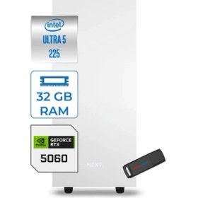 Resim Zetta Minix H210 Intel Core Ultra 5 225 32GB (6400MHZ) Ddr5 512GB SSD 8GB/RTX5060 Freedos 750W Kompakt Oyun Render Bilgisayarı ZETMH210506005 