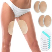 Resim 10 Adet Anti-Chafing Uyluk Pedi, TPU & dokumasız Kendinden Yapışkanlı Şeffaf Uyluk Koruyucuları, Ter Emici Konfor Vücut Yamaları Sürtünme Önleme İçin 