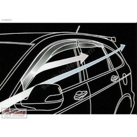 Resim Honda Crv Uyumlu Cam Rüzgarlığı Mugen 4.Lü 07-12 
