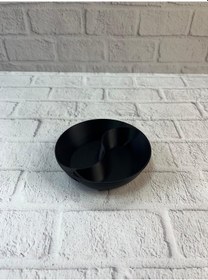 Resim Dekoratif Siyah Çerezlik Kase 4 Lü Set 3x12 Cm 