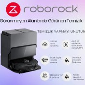 Resim Roborock Premiumultra Akıllı Robot Süpürge 10.000PA Çekim Gücü Yüksek Hızıı Sonik Paspaslama Çift Dönen Moplar Otomatik Paspas Kaldırma Engel Tanıma Sistemi 