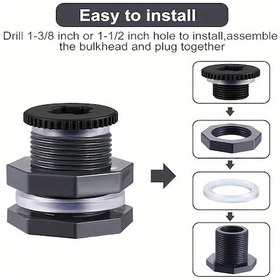 Resim Xuweiwei 1 Adet Pvc Bölücü Ve Tıpa - Yağmur Varili, Akvaryum, Tank Ve Havuzlar İçin 