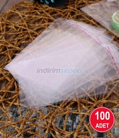 Resim Opp Jelatin Bantlı Yapışkanlı Naylon 100 Adet 20x25+5 Poşet Torba, Çeyiz Poşeti 