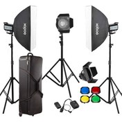 Resim Godox QS600II W/S Pro 3'lü Paraflaş Set 