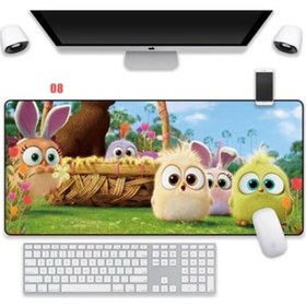 Resim Azemax 70X30Cm Civciv Desenli Oyuncu Mousepad Kaydırmaz Taban Mou 