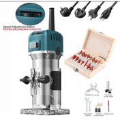 Resim MOONSHOP 600 Watt Profesyonel Formika Traşlama Freze Makinası Ve Uçları 6 Mm Pens 2 Yıl Garantili 