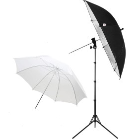 Resim Deyatech 3lü Strobist Set. Işık Ayağı,şemsiye,flaş ve Şemsiye Adaptörü 50C 