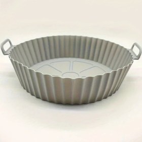 Resim Globalbloom 1 Adet Gri Silikon Kızartma Tavası Yapışmaz Pişirme Matı Isıya Dayanıklı Mutfak 