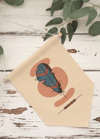 Resim Balkon Duvar Dekoru, Pinterest Oda Dekoru, Boho Kanvas Flama Askılı Duvar Örtüsü Ve Süsü NO:486 - Renkli - 6 / 30 x 40 