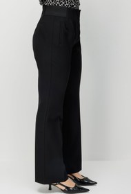 Resim Ekol BB Beli Lastik Detaylı İspanyol Paça Pantolon 26YEKL04164 - Siyah / 46 