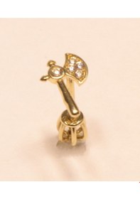 Resim 14 Ayar Altın Piercing Tragus Küpe 25114-t006 