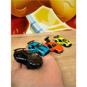Resim 4'lü Yarış Arabası Oyuncak Mercedes Amg Gtr Bugatti Lamborgini Yarış Arabası Açılan Kapılarr 