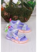 Resim Vicco 332.b25y.254 Lila Can Anatomik Işıklı Kız Çocuk Sandalet Lila 