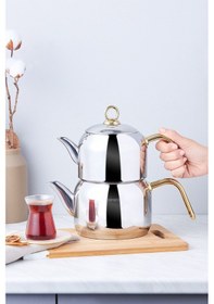 Resim Karaca Urban Midi İndüksiyon Tabanlı Çaydanlık Takımı Gold 