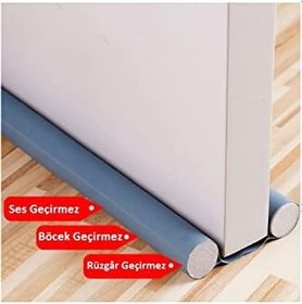 Resim Luti Concept Kapı Altı Soğuk Rüzgar Önleyici Isı Yalıtım Süngeri Rüzgarlık Çift Taraflı İzolasyon Stoper Sünger Toz Rüzgar Ses Kesici Çift Taraflı Kapı Fitili 3 Adet 