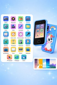 Resim Dynego Çocuklar İçin Akıllı Telefon Kameralı Eğitici Oyuncak Selfie, MP3 Çalar ve Müzikal Eğlence 