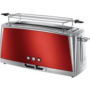 Resim Russell Hobbs 23250-56 Luna Solar Red Uzun Ekmek Kızartma Makinesi Aynı Gün, Ücretsiz Kargo