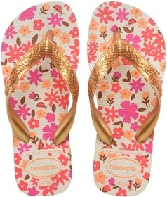 Resim Havaianas Kıds Flores Kız Çocuk Parmak Arası Terlik 4000052, Altın, 