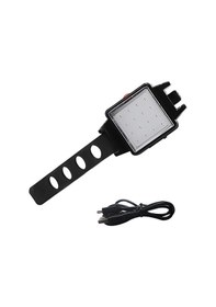 Resim Forte Gt 6169 Bisiklet Arka Işık 3 Modlu 120 Lümen Usb Şarjlı Güçlü Arka Stop Gri - Siyah 