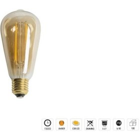 Resim Cata 4284 6w Rustik Led Ampul e27 amber 