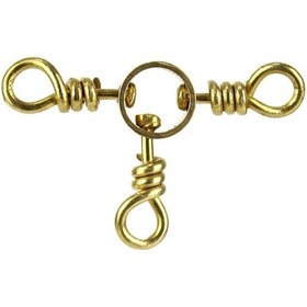 Resim Brass 3-Way Swivels No:7 3 Lü Fırdöndü 12 Li Pkt 
