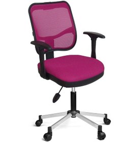 Resim Türksit 807 File Koltuk Metalik Gri Boyalı Ayak Pembe 