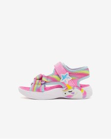 Resim Skechers Unıcorn Dreams Sandal Küçük Kız Çocuk Pembe Işıklı Sandalet 303107n Pkmt 