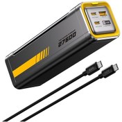 Resim Aohi Starship 27.600 Mah 240w Pd3.1 Powerbank, Akıllı Dijital Göstergeli 2si1 Arada Taşınabilir Hız Siyah 