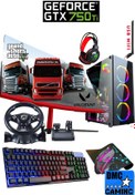 Resim DMC N169x (PUBG,GTA 5) I5 3470,16gb Ram,500gb Hdd,256gb Ssd,4gb Gtx750ti,24"oyuncu Masaüstü Bilgisayar 