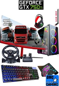 Resim DMC N169x (PUBG,GTA 5) I5 3470,16gb Ram,500gb Hdd,256gb Ssd,4gb Gtx750ti,24"oyuncu Masaüstü Bilgisayar 