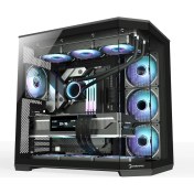 Resim Gamepower Warcry Edge 1x Black - 1 FANLI CAM KASA - Single FAN 